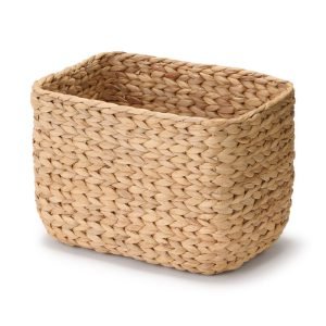 Water Hyacinth Basket - Rectangle - Large W13.4 x D9.1 x H9.4"